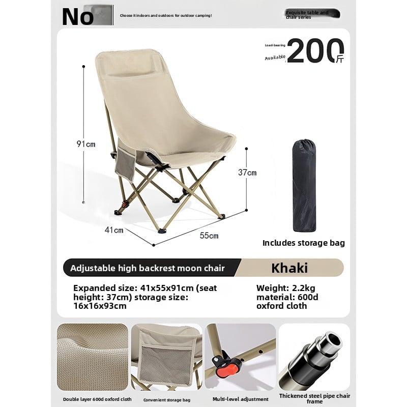 Portable High Back Camping Chair