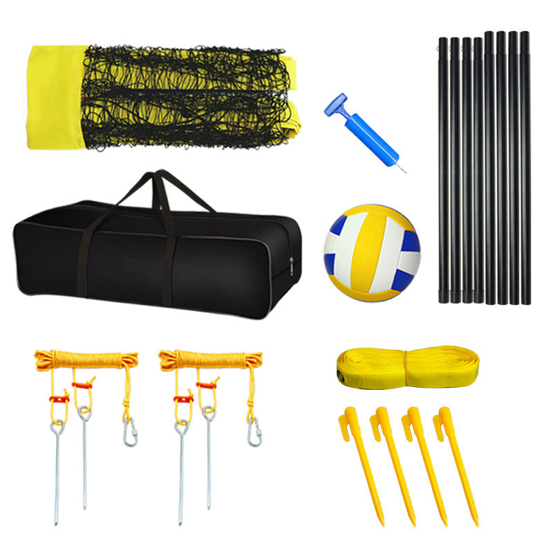 Portable beach volleyball net game beach lawn volleyball net combo suit portable volleyball net suit