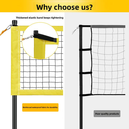 Portable beach volleyball net game beach lawn volleyball net combo suit portable volleyball net suit